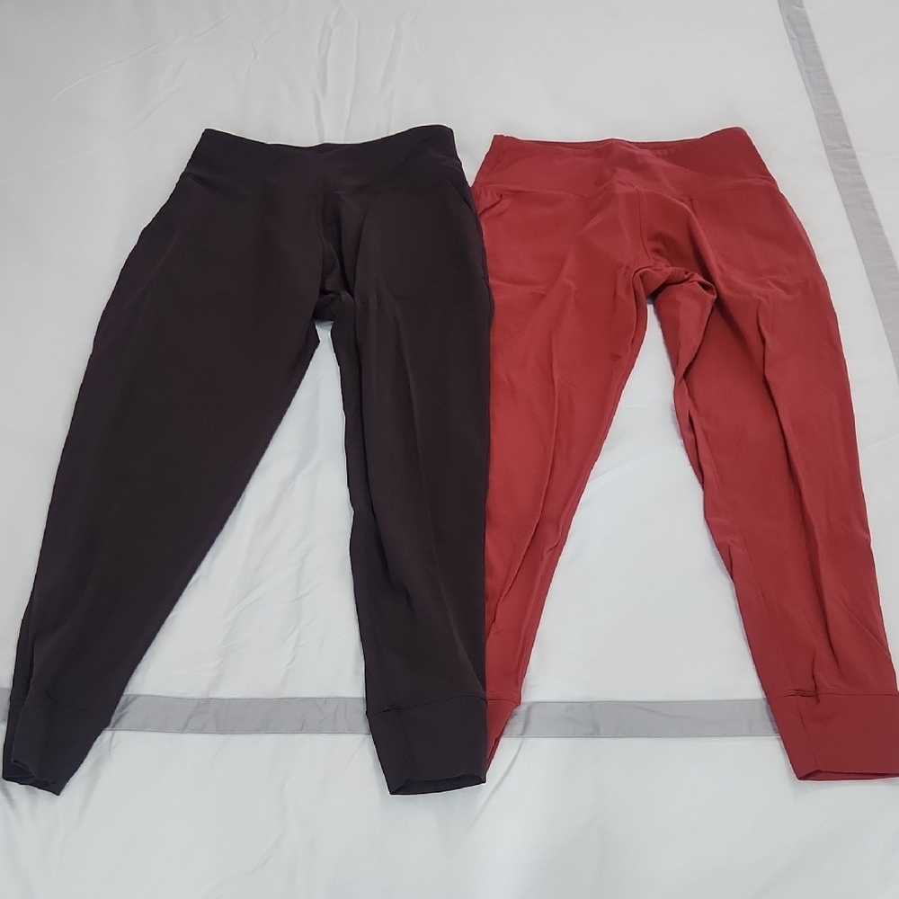 Red and Brown Women's Jogger Leggings